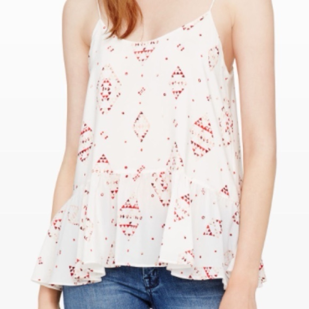 Club Monaco Benicia Silk Cream Camisole Size Small